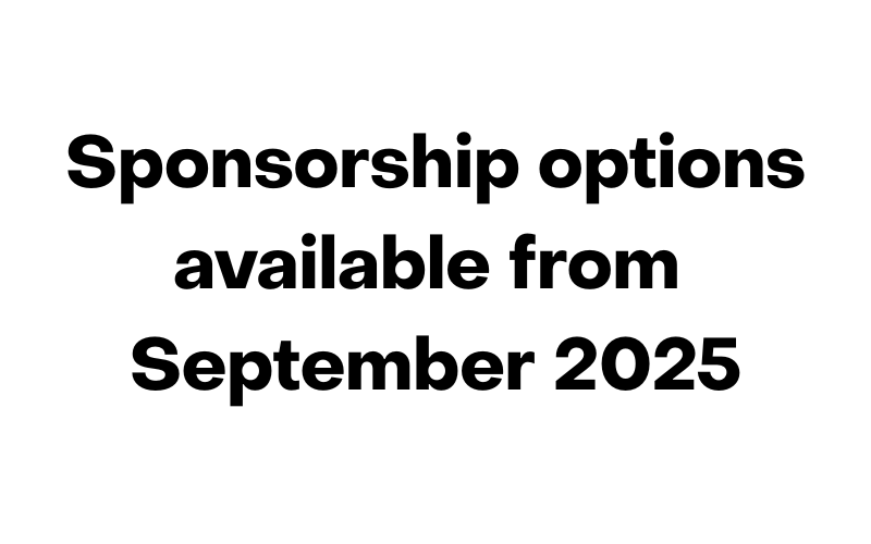 Sponsorship available from September 2025 (800 x 500 px)